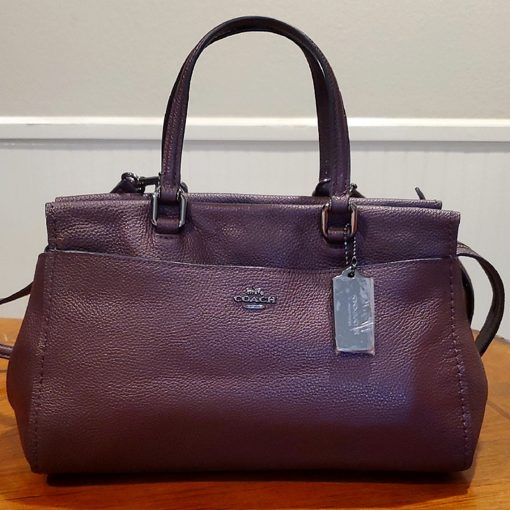Coach Fulton Oxblood Leather Bag